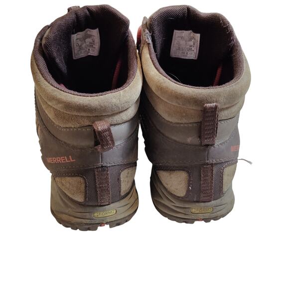 Merrell Women's Sz 8.5 Siren Sport Q2 Mid Hiking Boots Brown Lace Up Waterproof - Picture 6 of 10